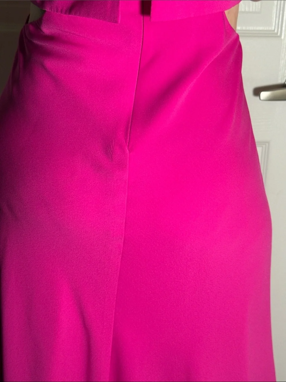 JILL STUART HOT PINK CUTOUT MAXI DRESS S